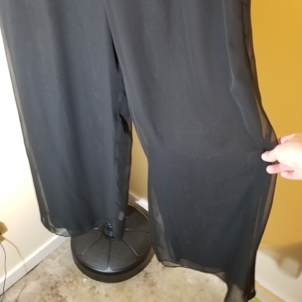 🌻3/$20 Patra vintage black pillazzo dress pants size 8 - Picture 3 of 6